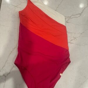 Summersalt Side Stroke one piece bathing suit 8 long torso